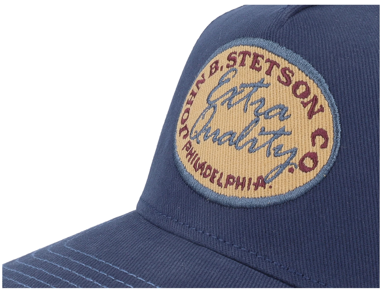 Vintage Brushed Twill Navy Trucker - Stetson - Image 6