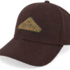Baseball Cap Vintage Logo Patch Wool Brown Adjustable - Stetson