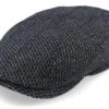 Ivy Cap Wool Black/Charcoal Flat Cap - Stetson