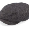 Hatteras Wool Black/Brown Flatcap - Stetson