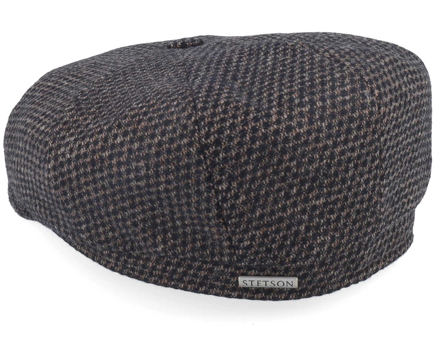 Hatteras Wool Black/Brown Flatcap - Stetson - Image 2
