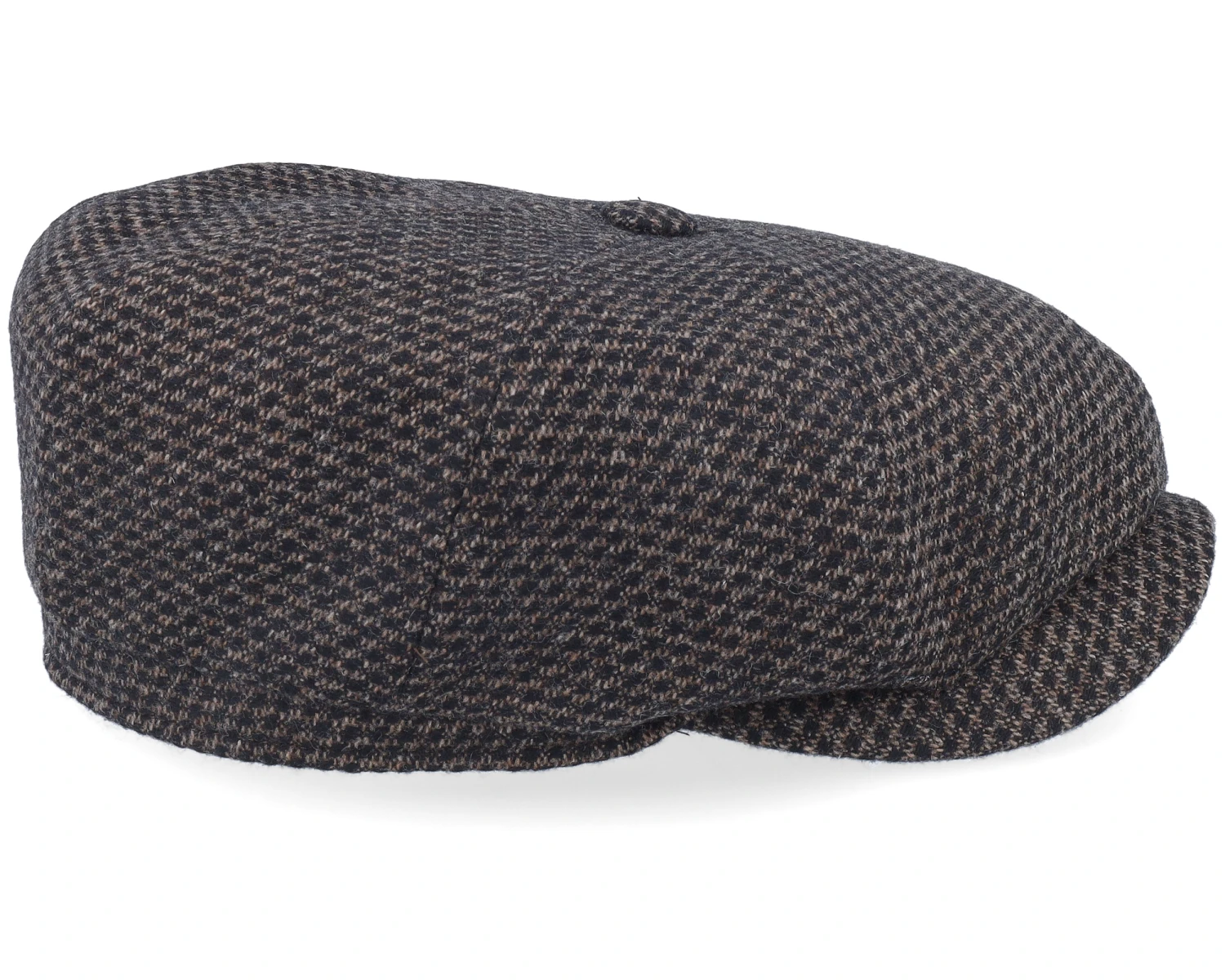 Hatteras Wool Black/Brown Flatcap - Stetson - Image 3