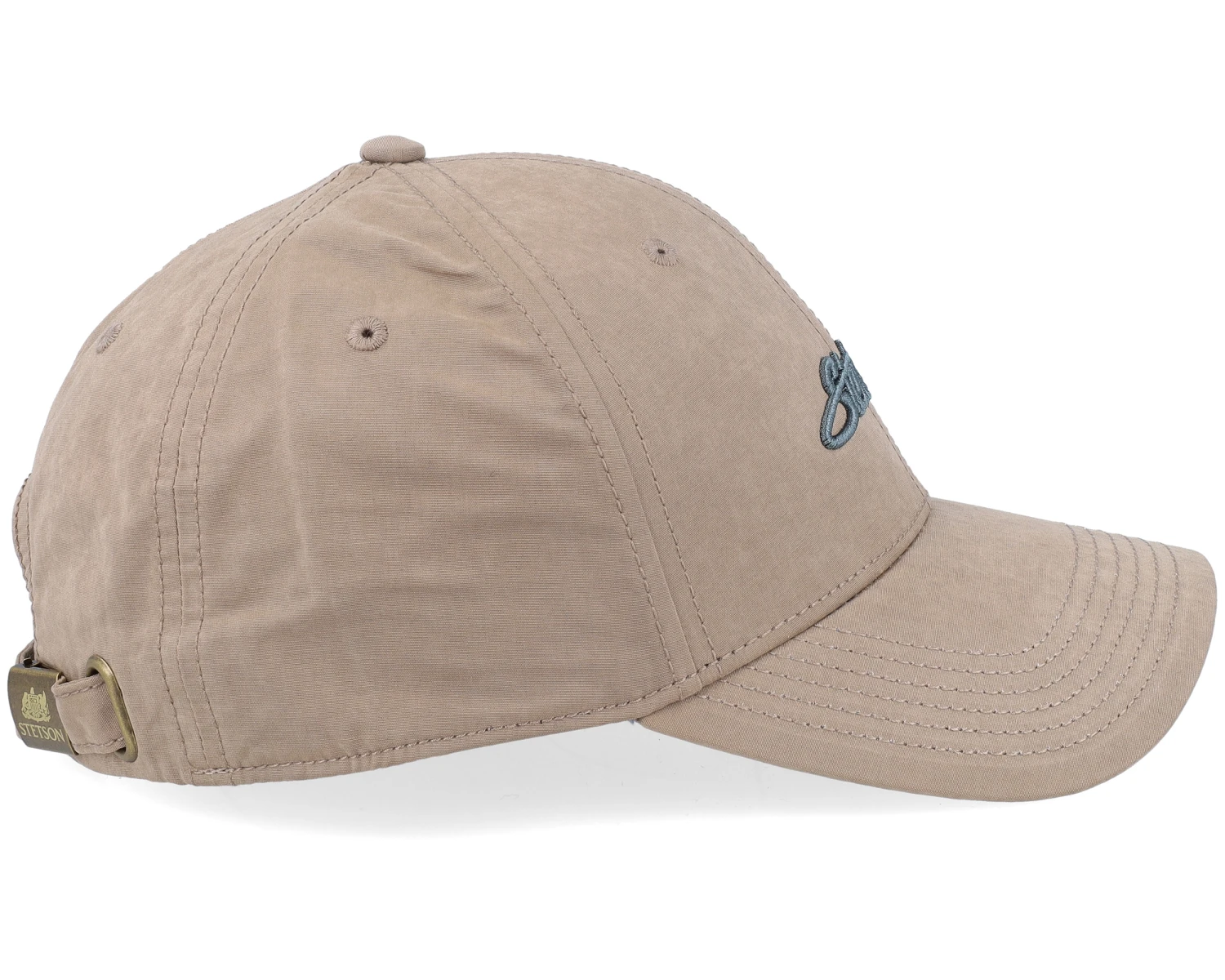 Baseball Cap Waxed Cotton Beige Adjustable - Stetson - Image 4